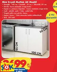 FLY MİNİ EVYELİ MUTFAK DOLABI ALT MODÜL